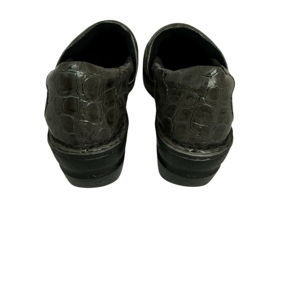 B.o.c. Womens Peggy Gray Patent Crocodile Round Toe Size 7.5 - Picture 3 of 10